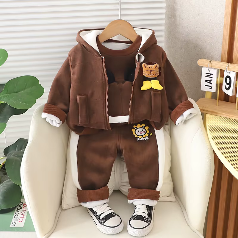 Lion Cub Velour Set 3 Piece Set