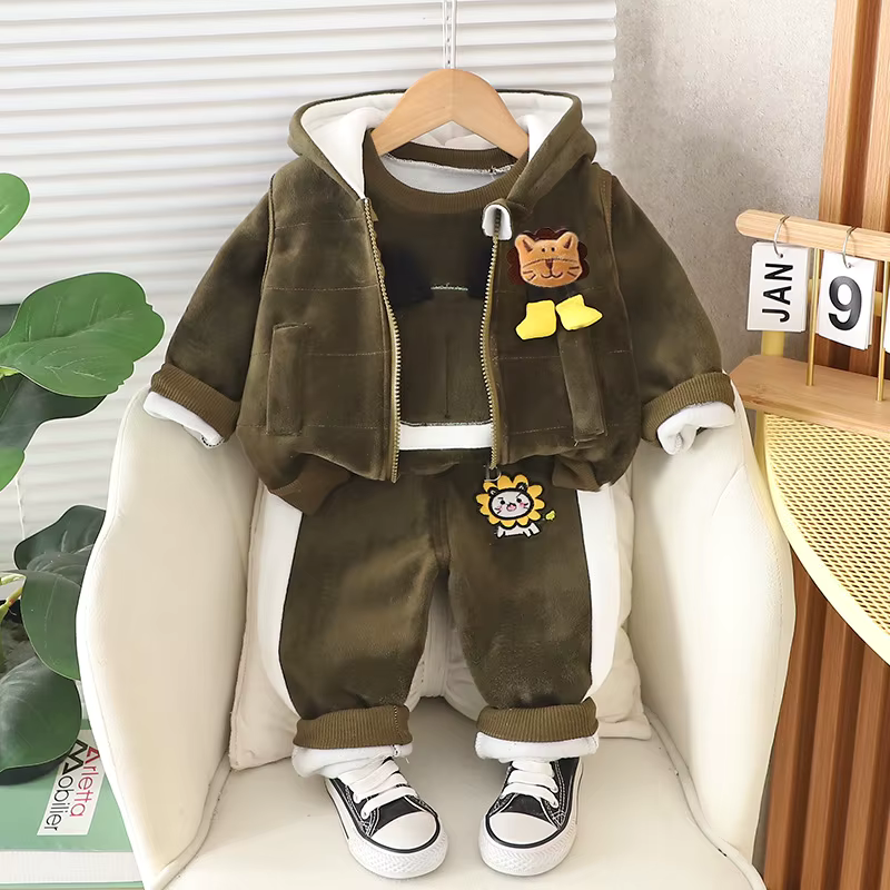 Lion Cub Velour Set 3 Piece Set