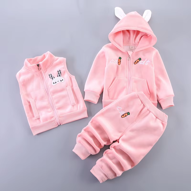 Baby Bloom Velour 3 Piece Set