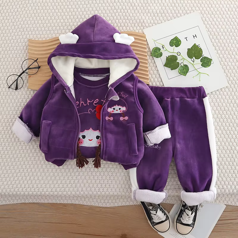 Ponytails Velour Set 3 Piece Set