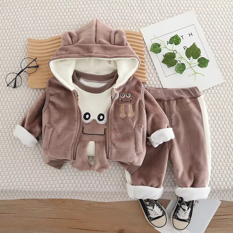 Froggie Velour Set 3 Piece Set